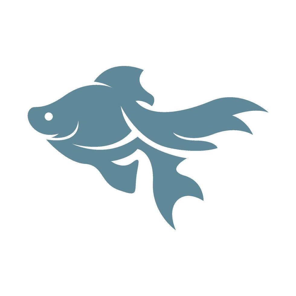 Fish icon logo design vector