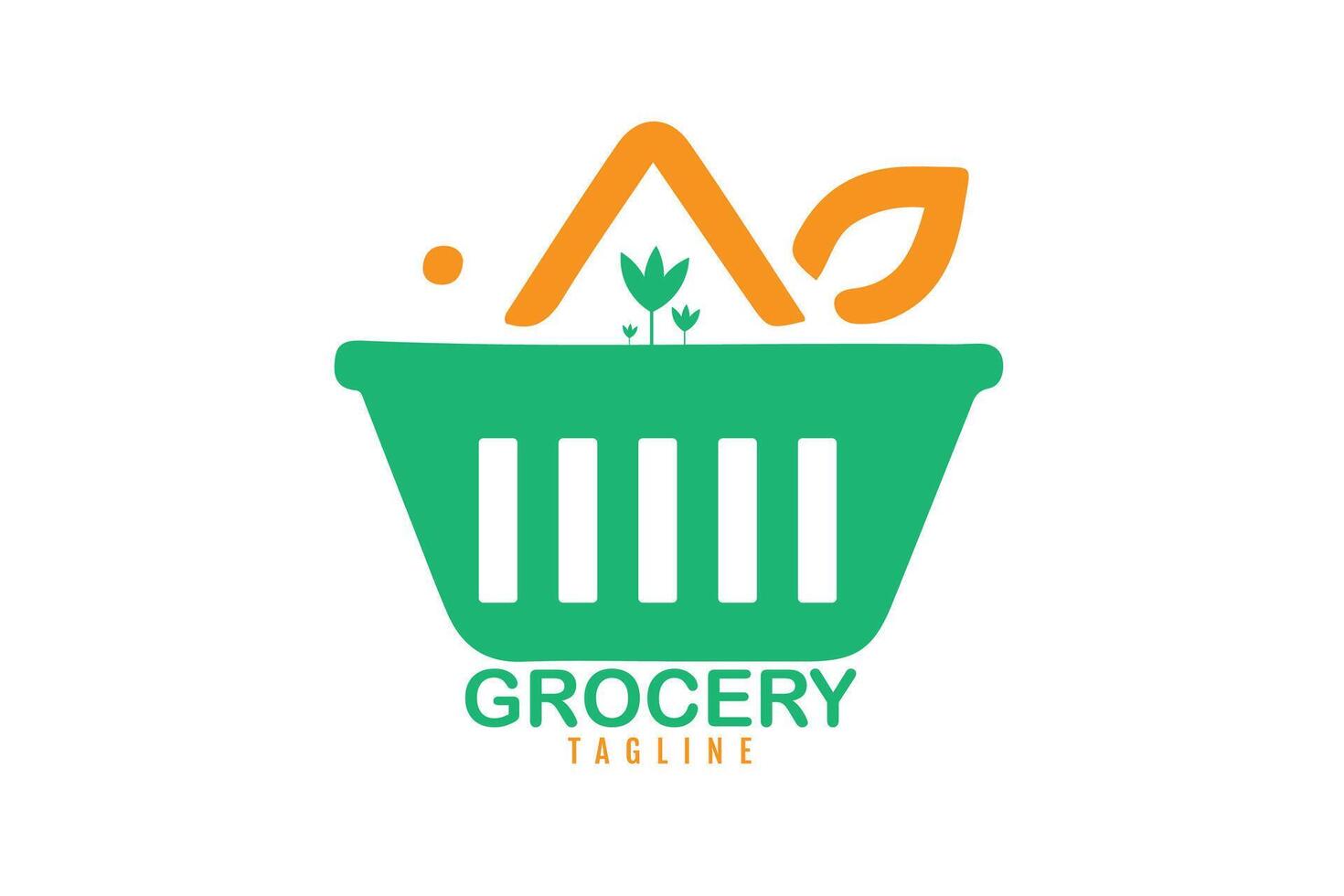 grocery logo design vector