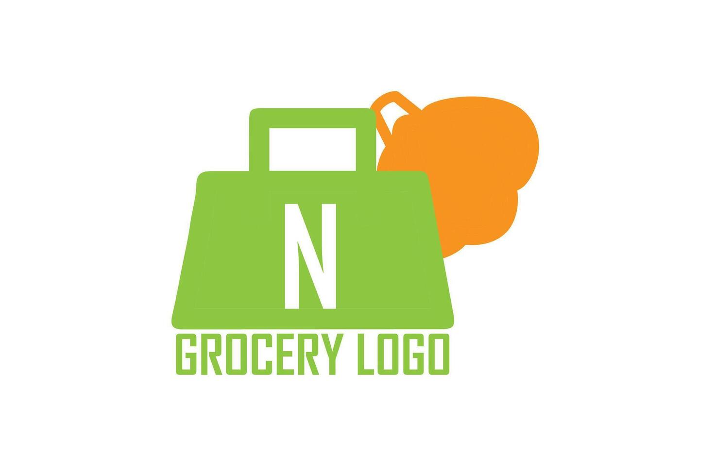 grocery logo design vector