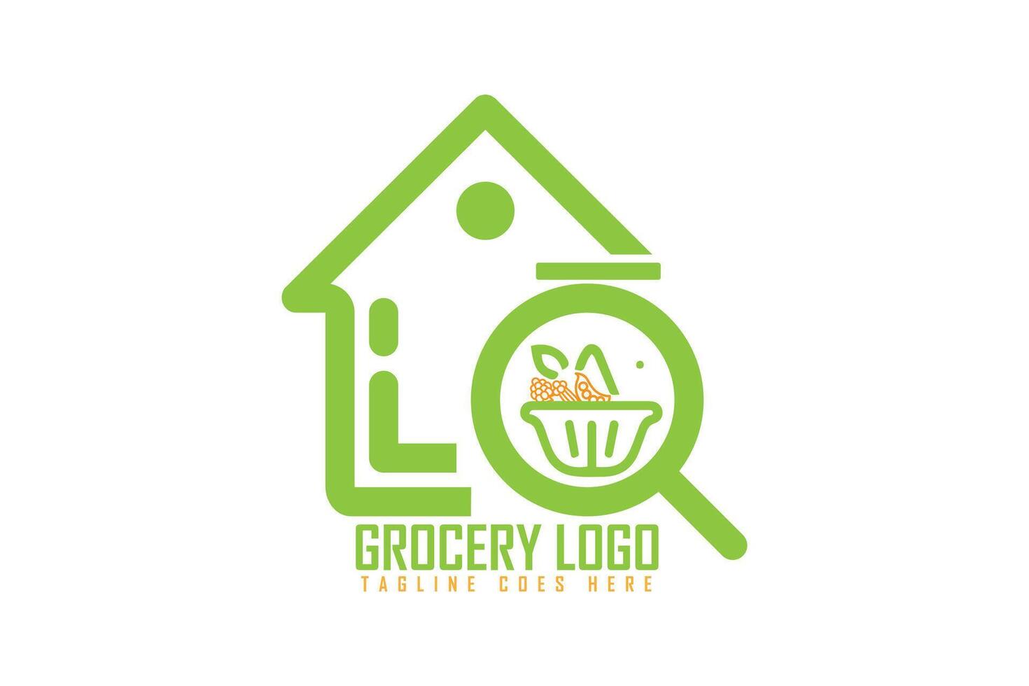 grocery logo design vector