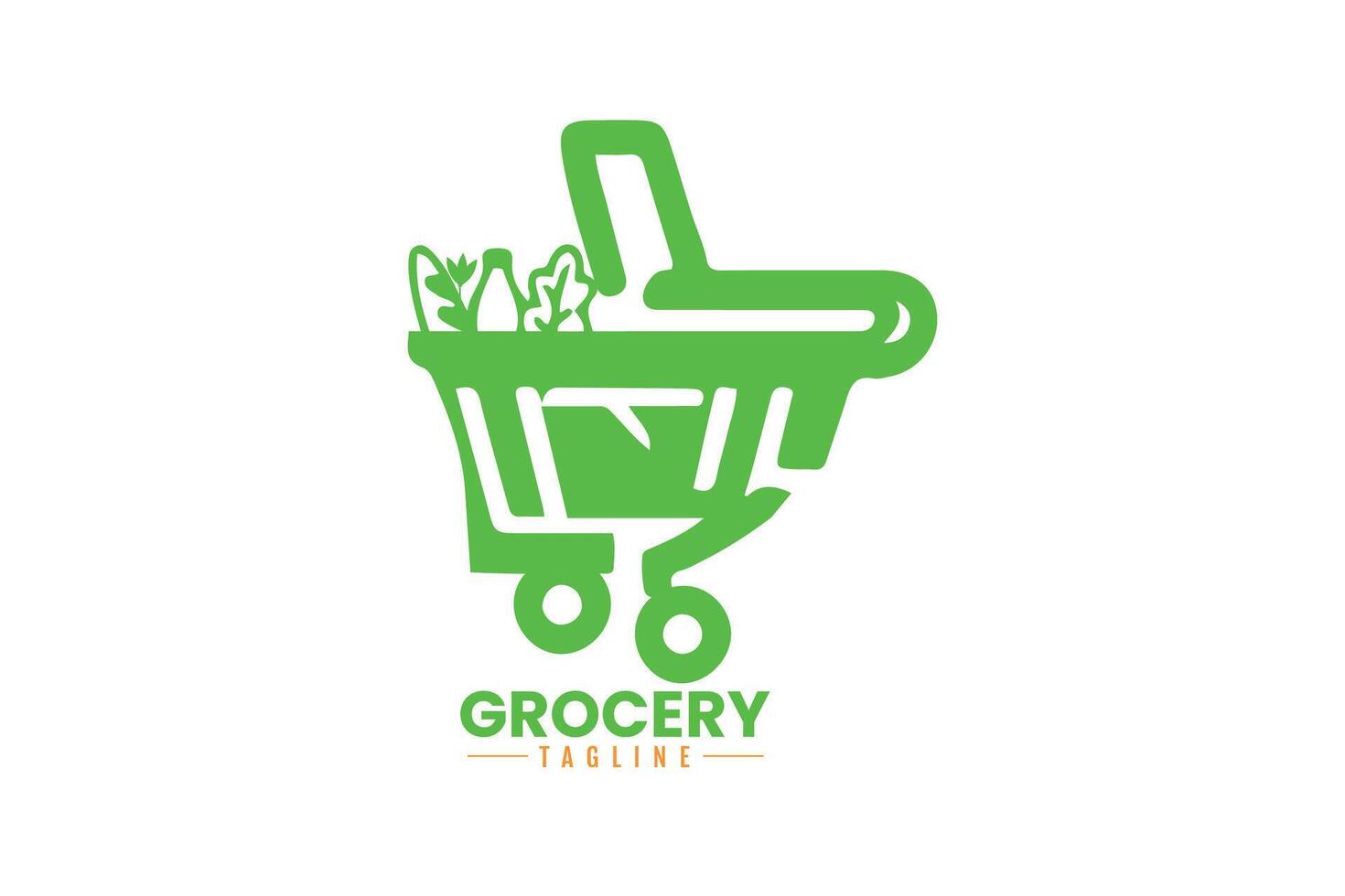 grocery logo design vector