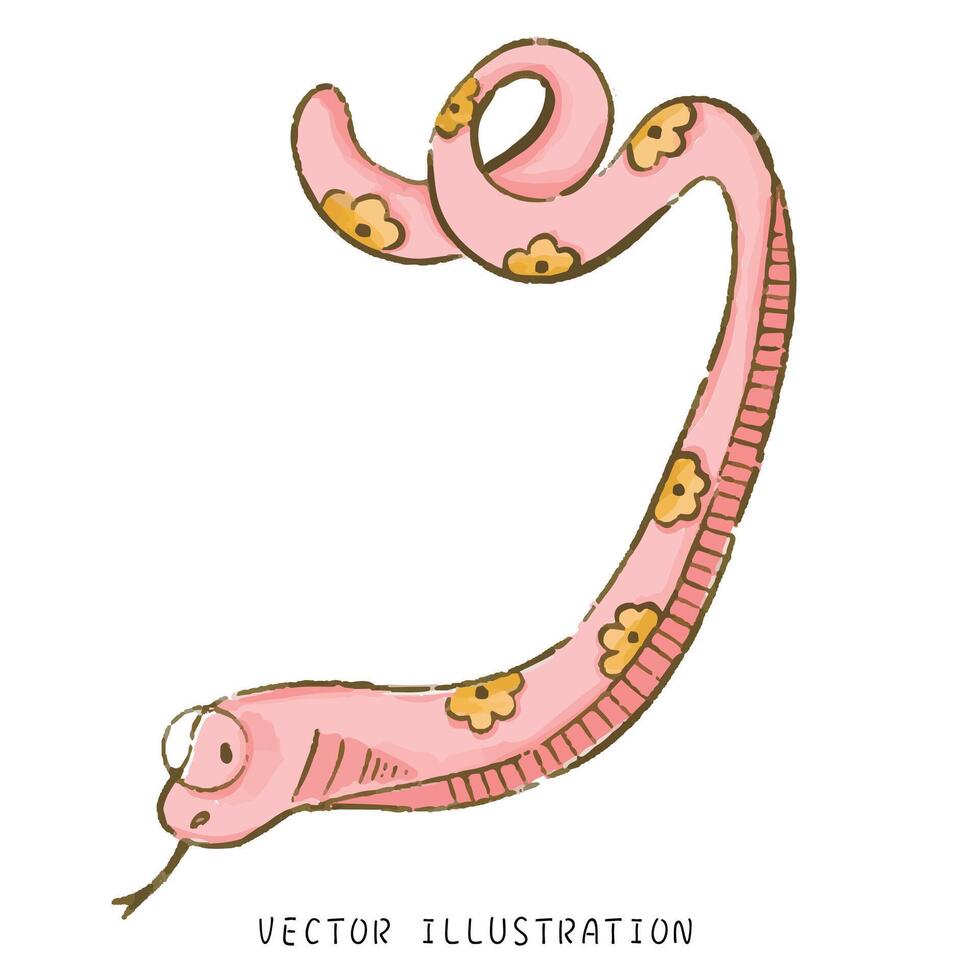 Welcoming 2025 the Chinese New Year of the Snake vector