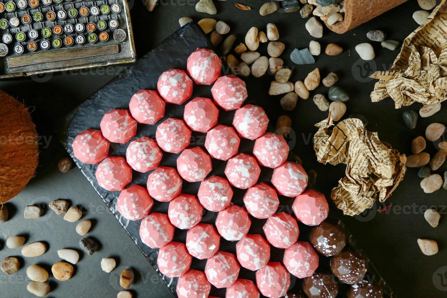 Colorful Candy Table Covered in Frosting Delights photo