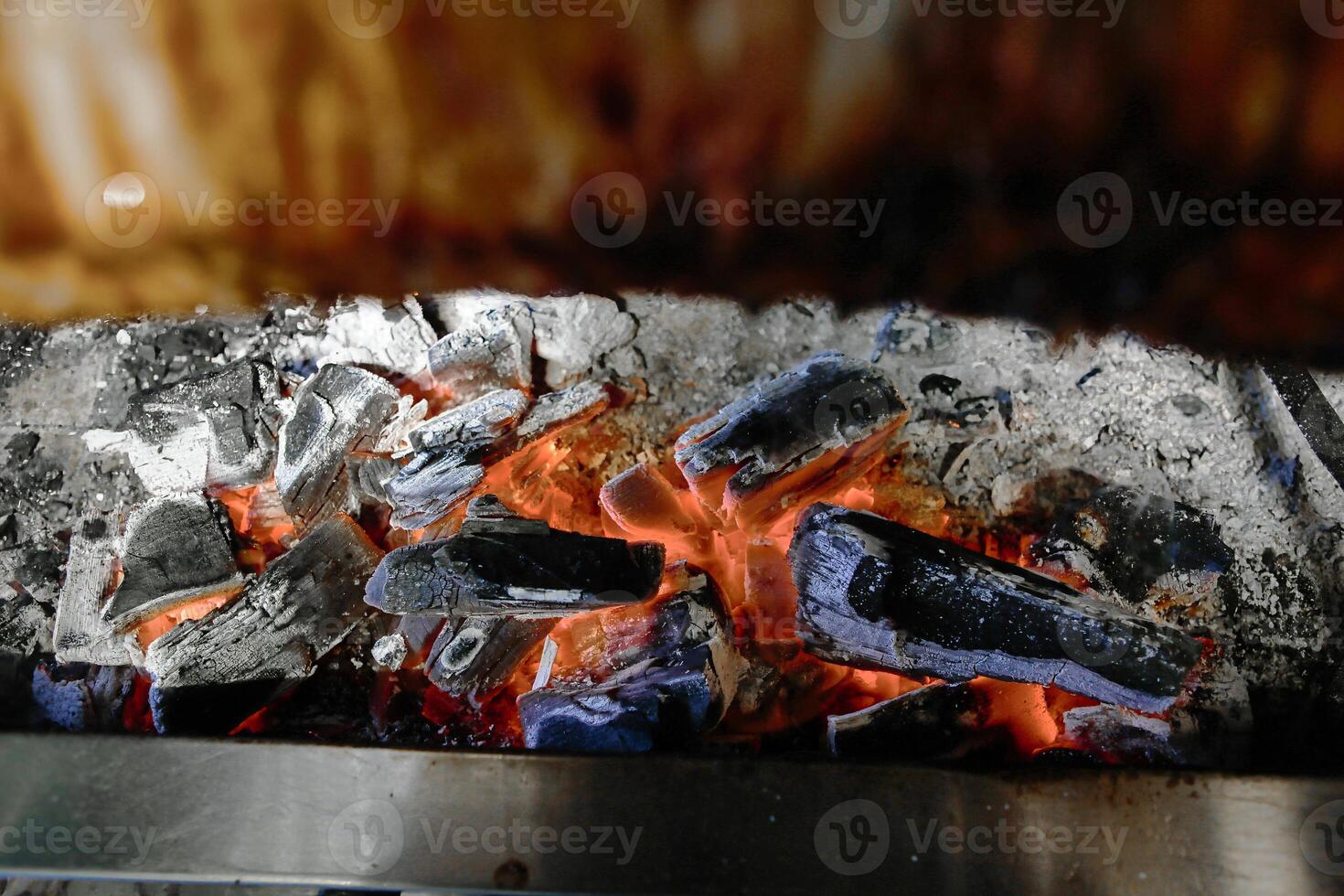 Close up of Flaming Grill photo