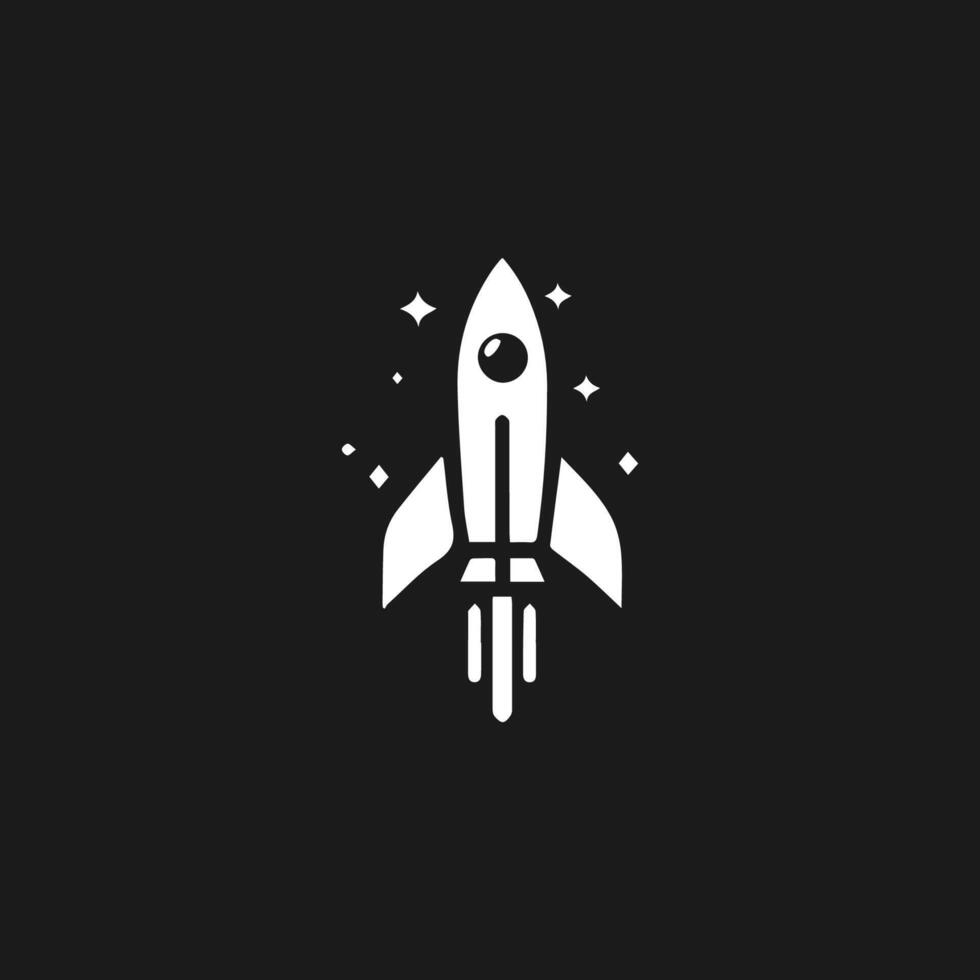 Rocket launch logo vector template. Creative rocket flight startup fly launch vector logo design