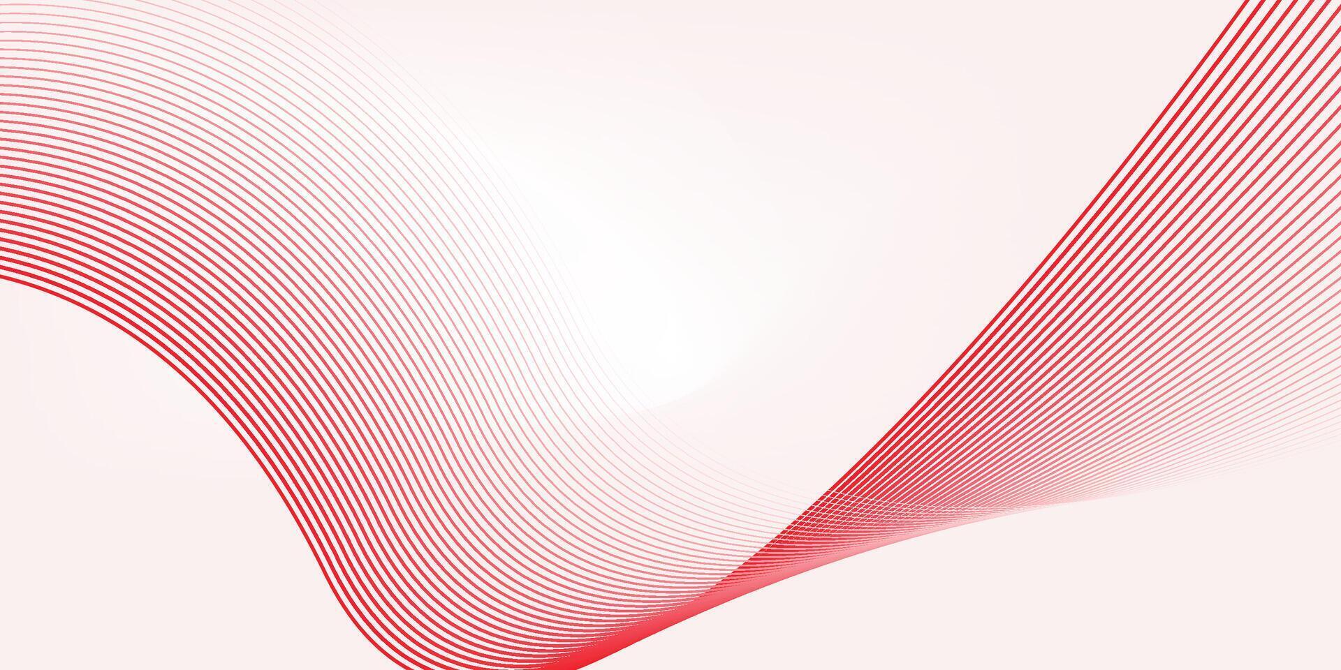 Premium background design with red line pattern or texture in luxury pastel colour. Abstract horizontal vector template for business banner, formal backdrop, prestigious voucher, luxe invite