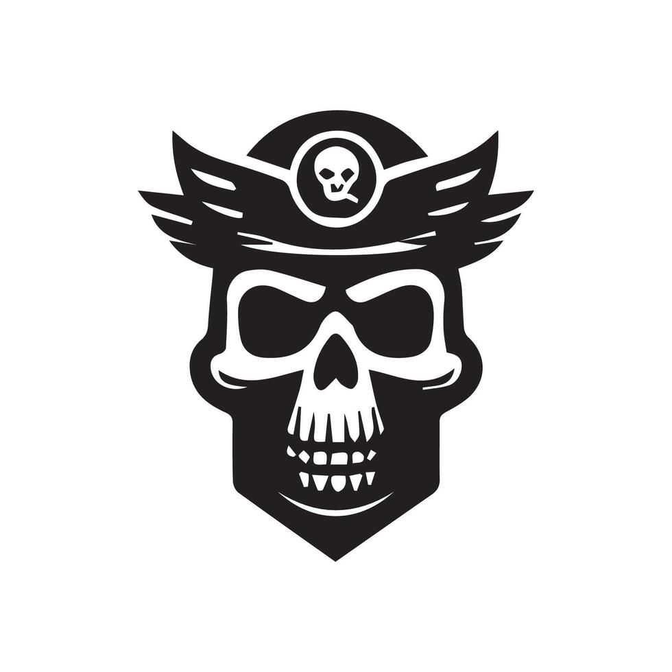 skull logo icon design vector illustration  design template