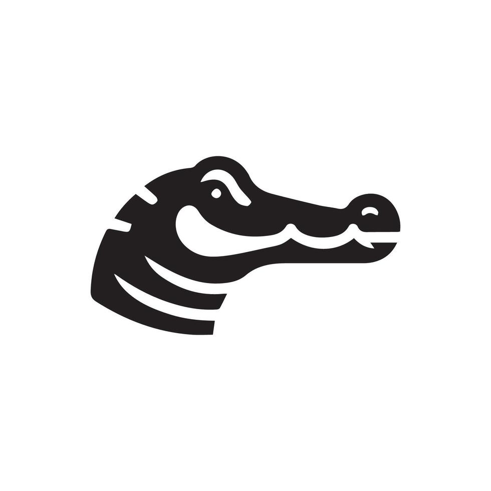 Alligator illustration, vector of crocodile icons