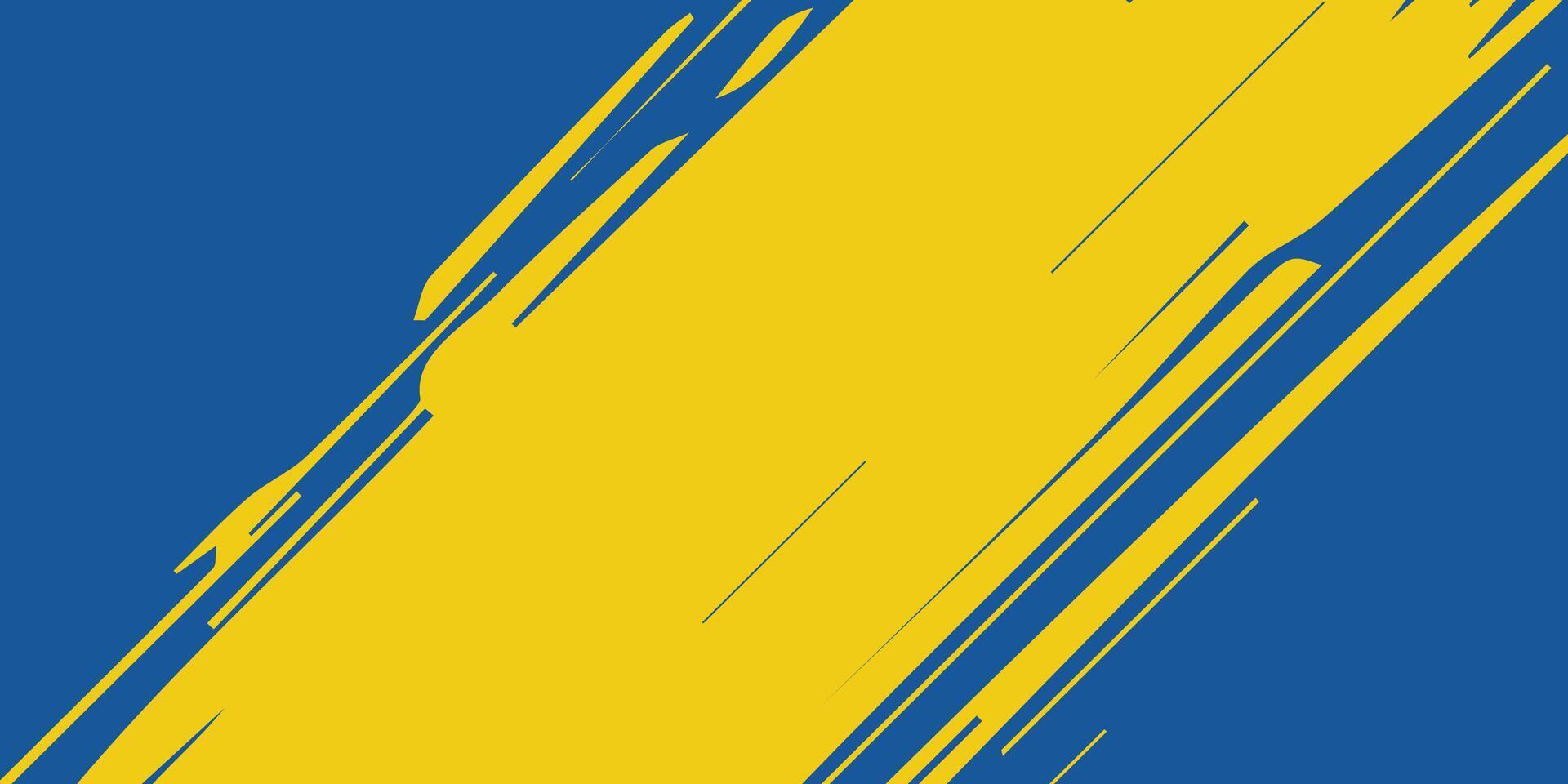 Abstract blue and yellow brush background, Free Vector