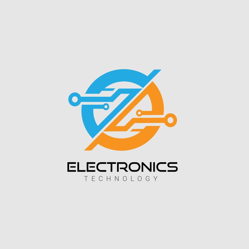 vector tecnología logo diseño modelo con sencillo y moderno líneas