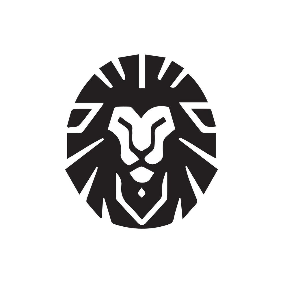 lion logo design vector template, logo mascot