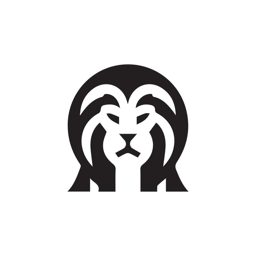 lion logo design vector template, logo mascot