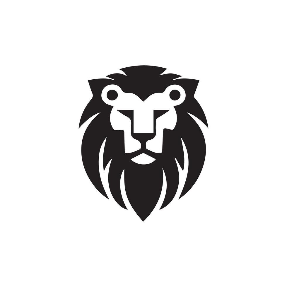 león logo diseño vector plantilla, logo mascota