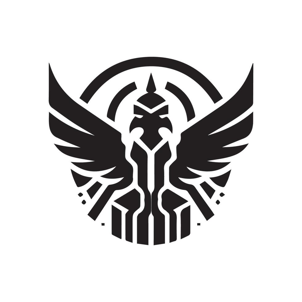 phoenix bird mascot logo gaming vector illustration