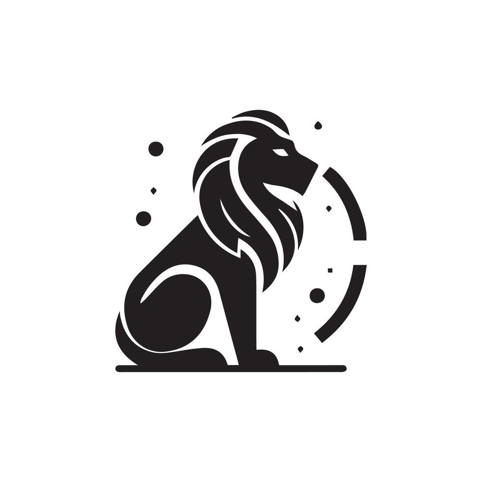 lion logo design vector template, logo mascot