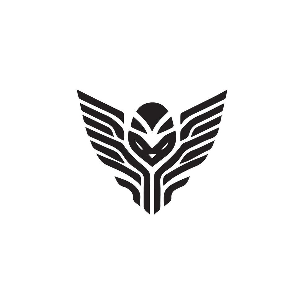 phoenix bird mascot logo gaming vector illustration