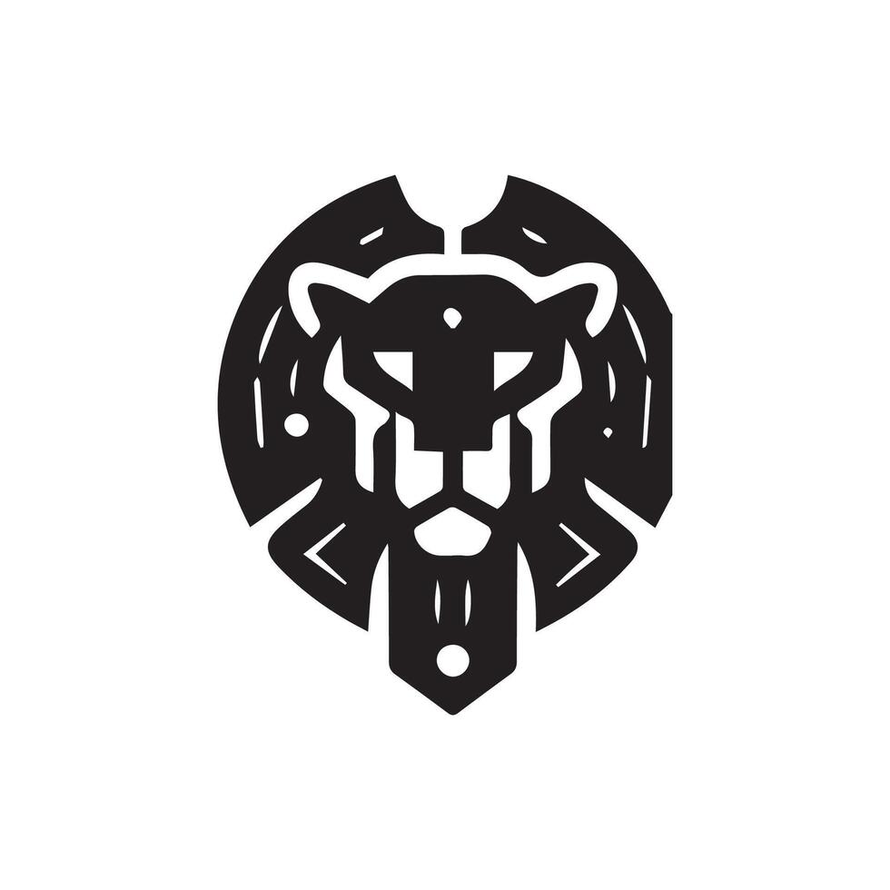 lion logo design vector template, logo mascot