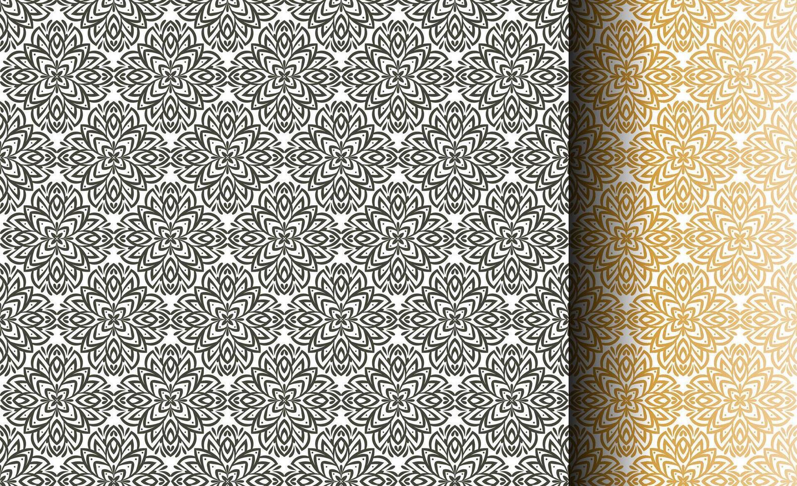 sin costura resumen modelo con adornos para fondo de pantalla, tela, textil. floral geométrico antecedentes en oriental estilo vector