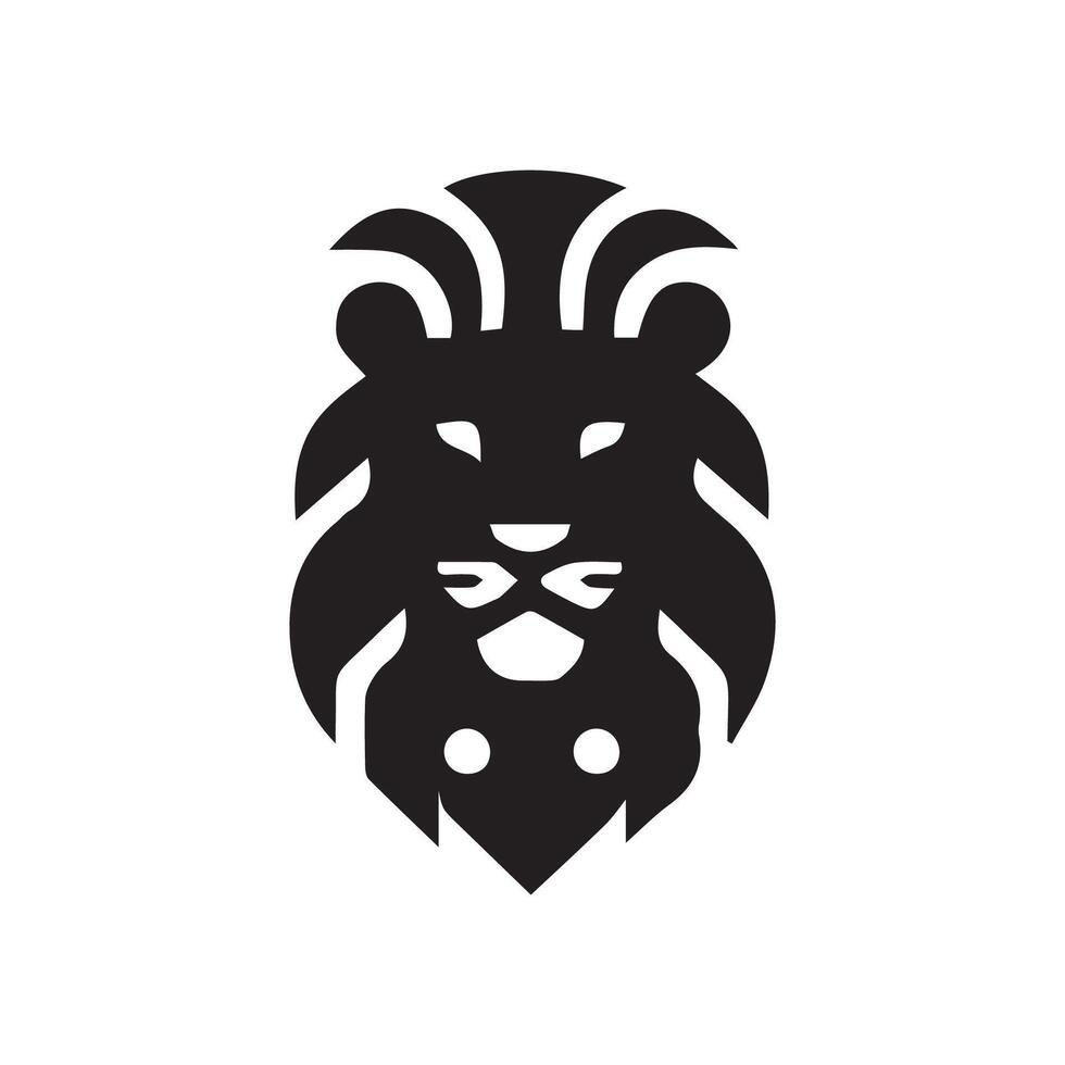 lion logo design vector template, logo mascot