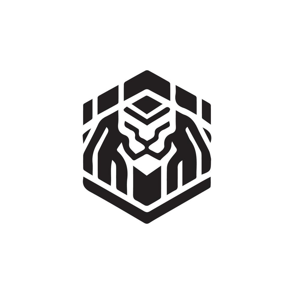 lion logo design vector template, logo mascot