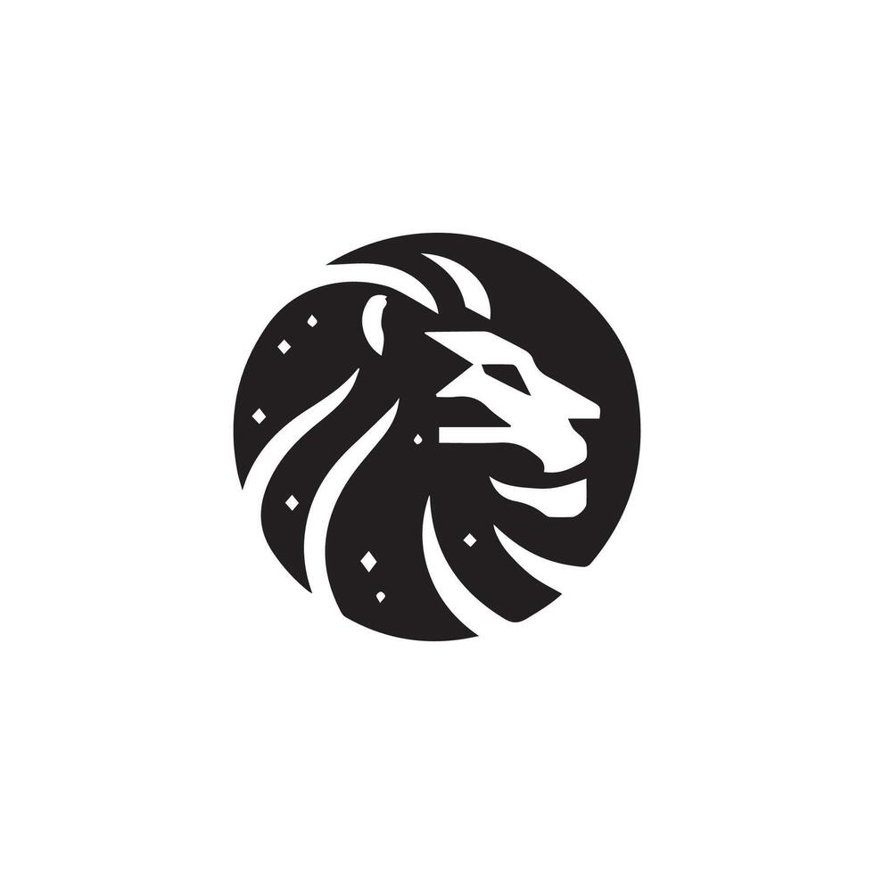 lion logo design vector template, logo mascot