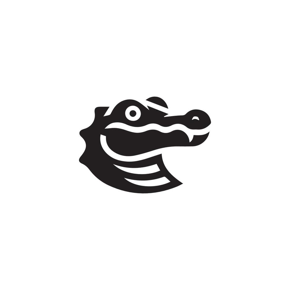 Alligator illustration, vector of crocodile icons