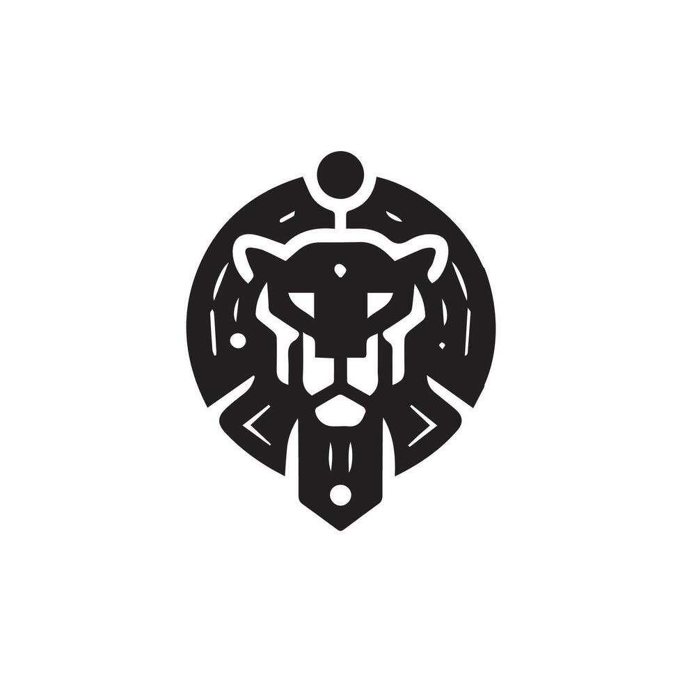 lion logo design vector template, logo mascot