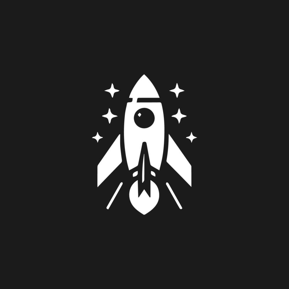 Rocket launch logo vector template. Creative rocket flight startup fly launch vector logo design