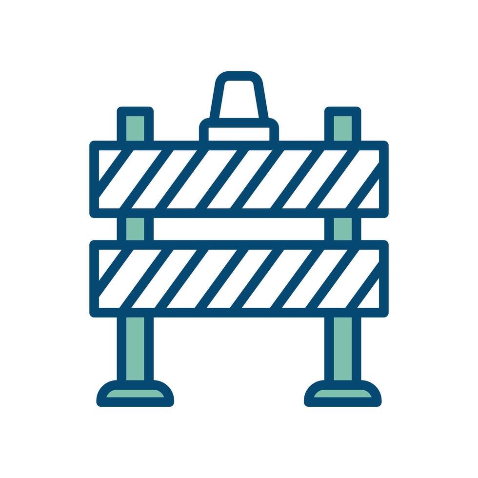 road barrier icon vector design template in white background
