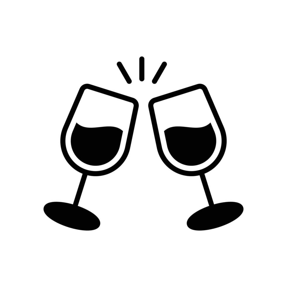 vino icono vector diseño modelo en blanco antecedentes