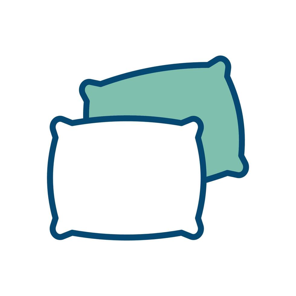 almohada icono vector diseño modelo en blanco antecedentes