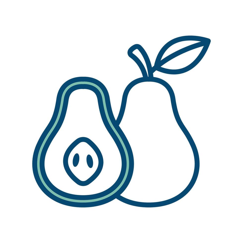 pear icon vector design template in white background