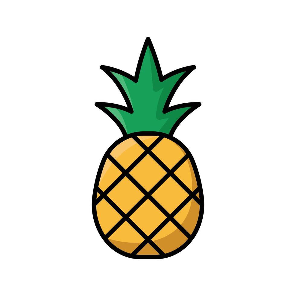 piña icono vector diseño modelo en blanco antecedentes