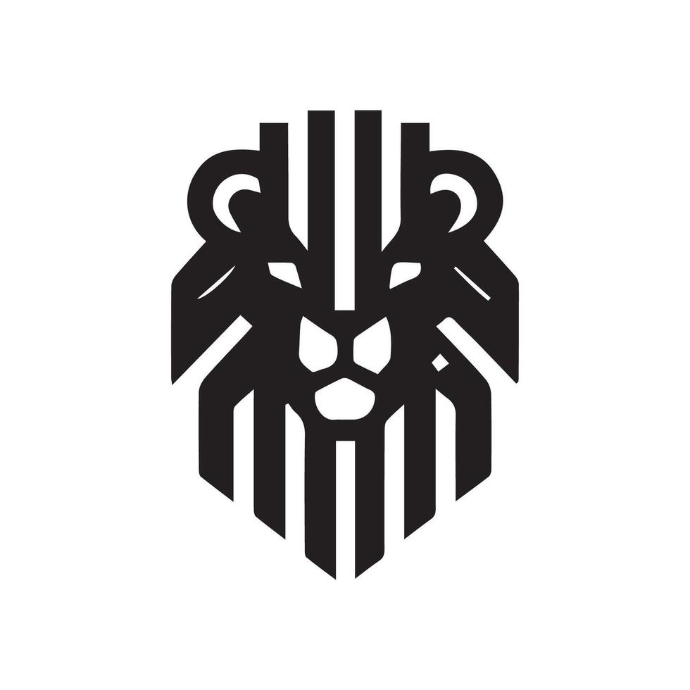 lion logo design vector template, logo mascot