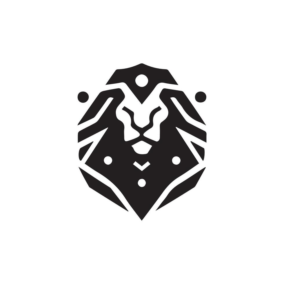 lion logo design vector template, logo mascot