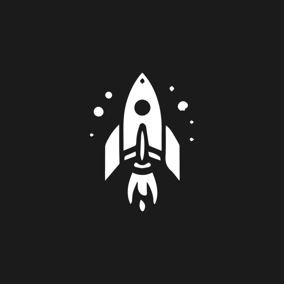 Rocket launch logo vector template. Creative rocket flight startup fly launch vector logo design