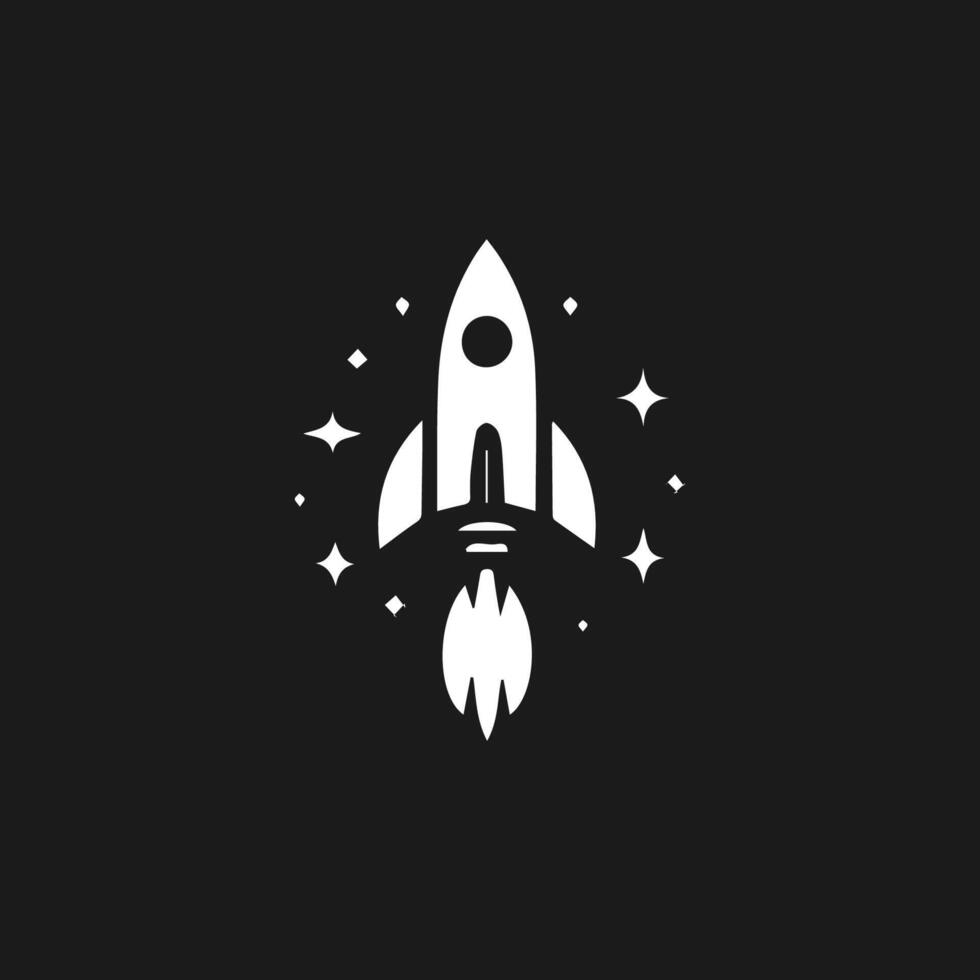 Rocket launch logo vector template. Creative rocket flight startup fly launch vector logo design