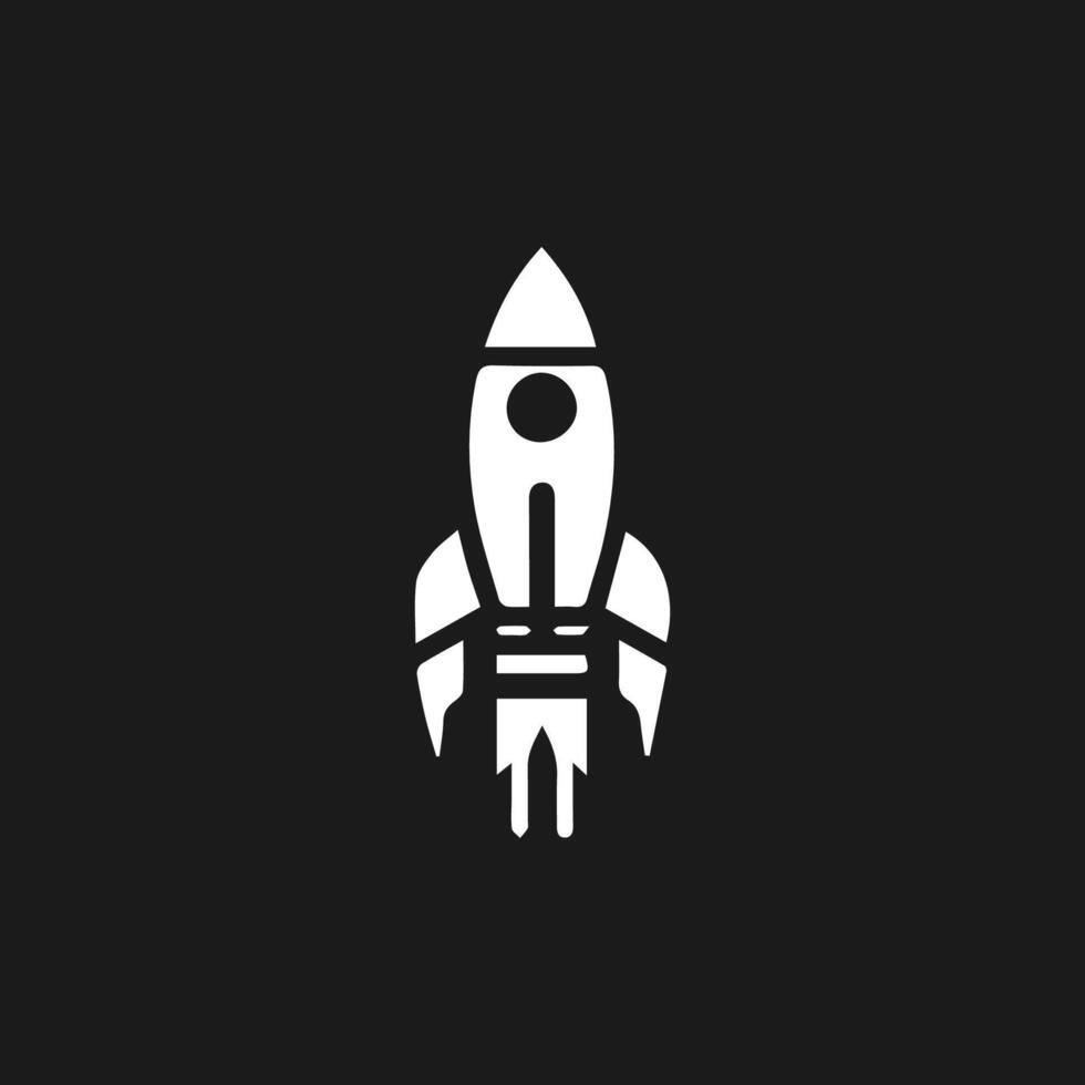 Rocket launch logo vector template. Creative rocket flight startup fly launch vector logo design