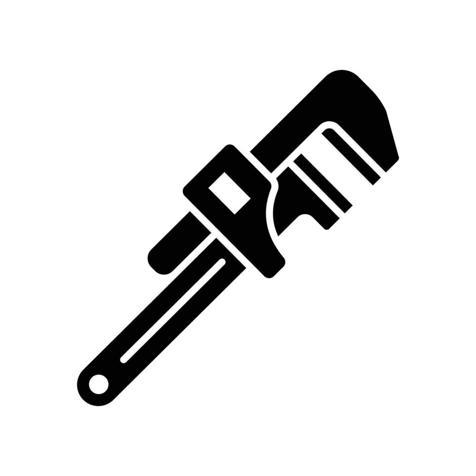 monkey wrench icon vector design template in white background