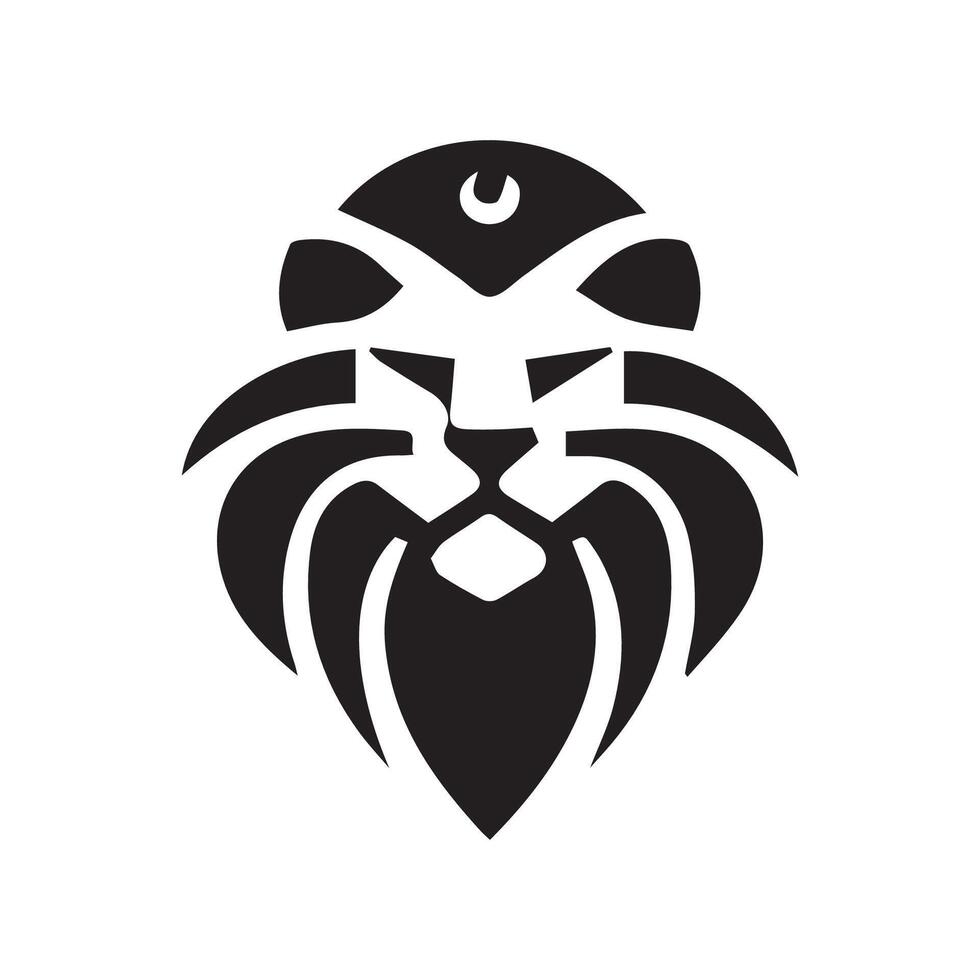 lion logo design vector template, logo mascot