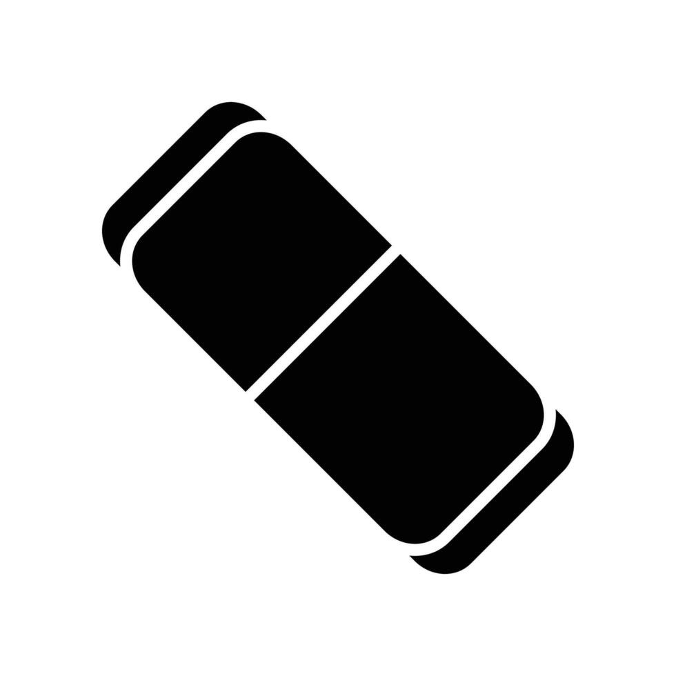 eraser icon vector design template in white background