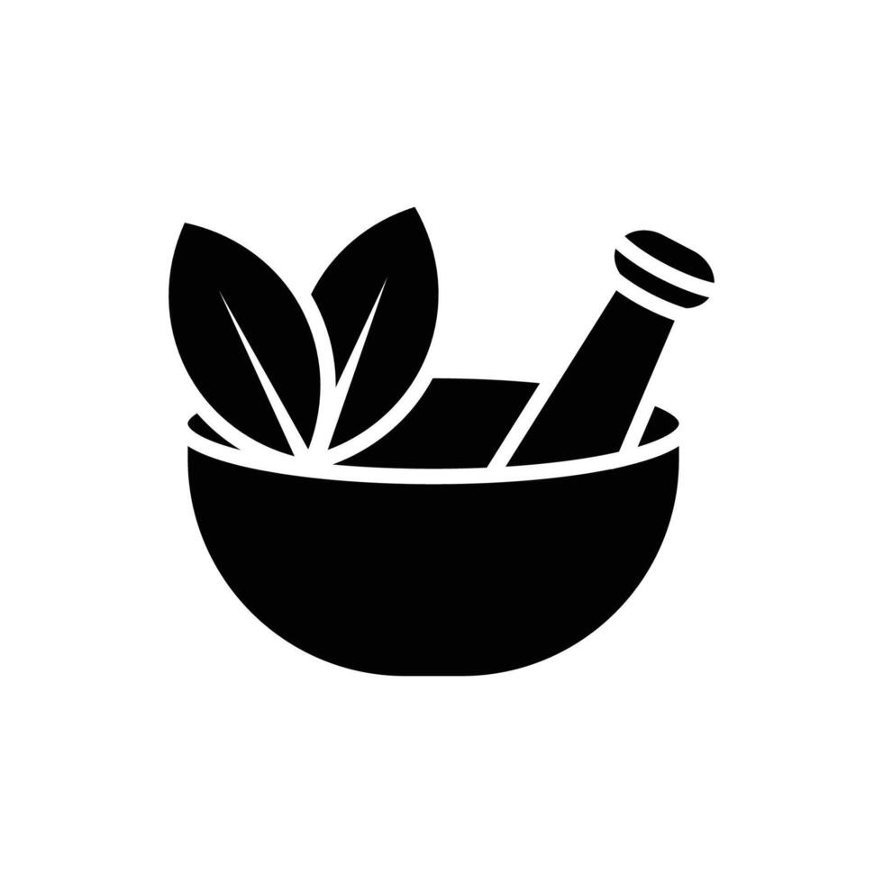 mortar and pestle icon vector design template in white background