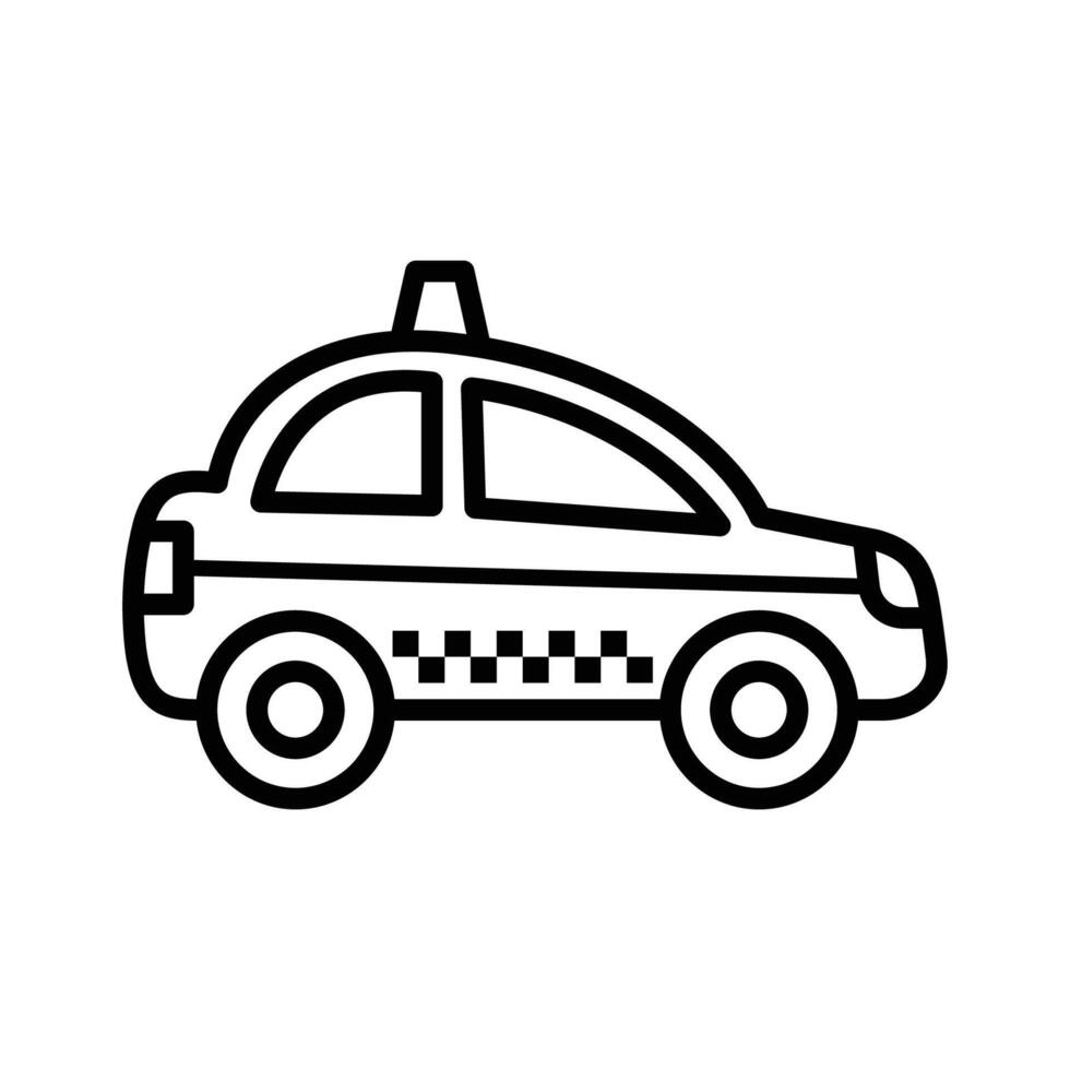 Taxi icono vector diseño modelo en blanco antecedentes