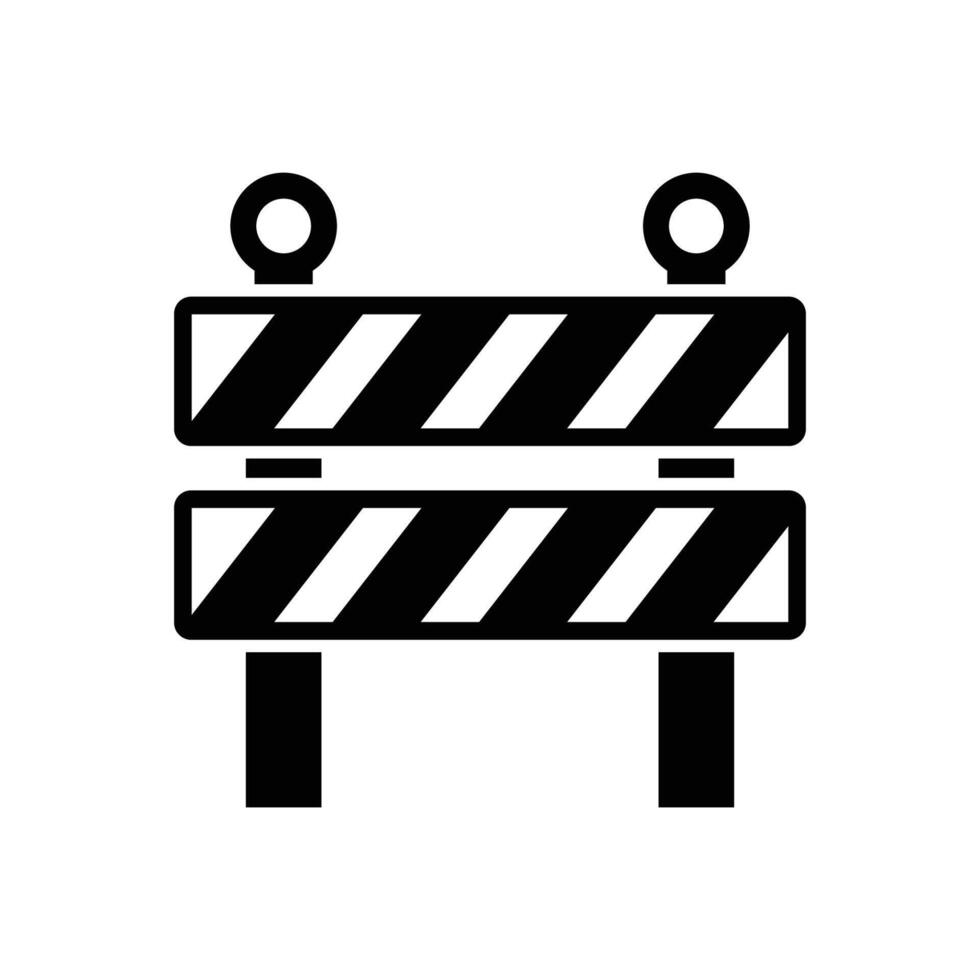 road barrier icon vector design template in white background