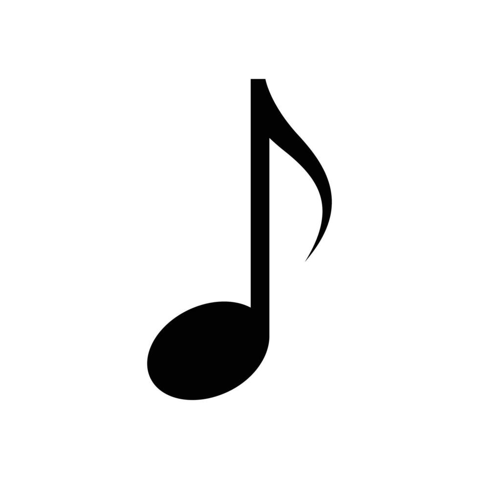 música Nota icono vector diseño modelo en blanco antecedentes