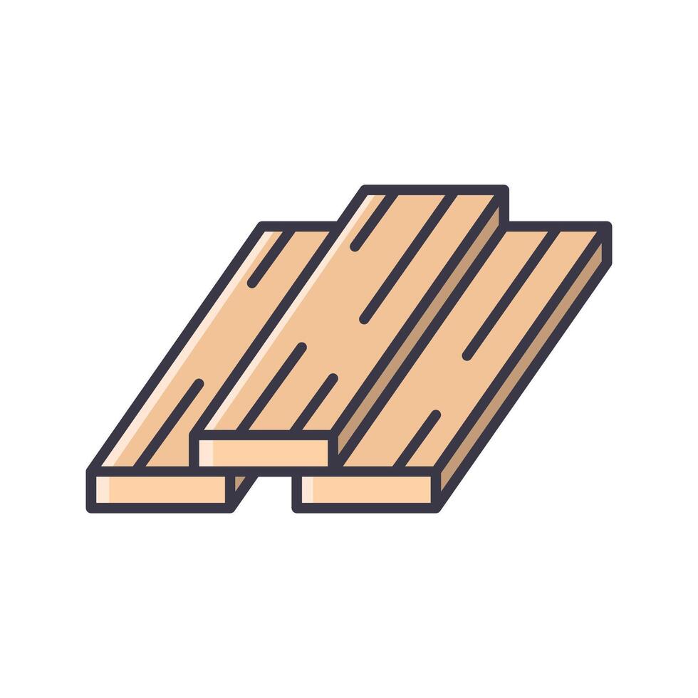 wood lumber icon vector design template in white background