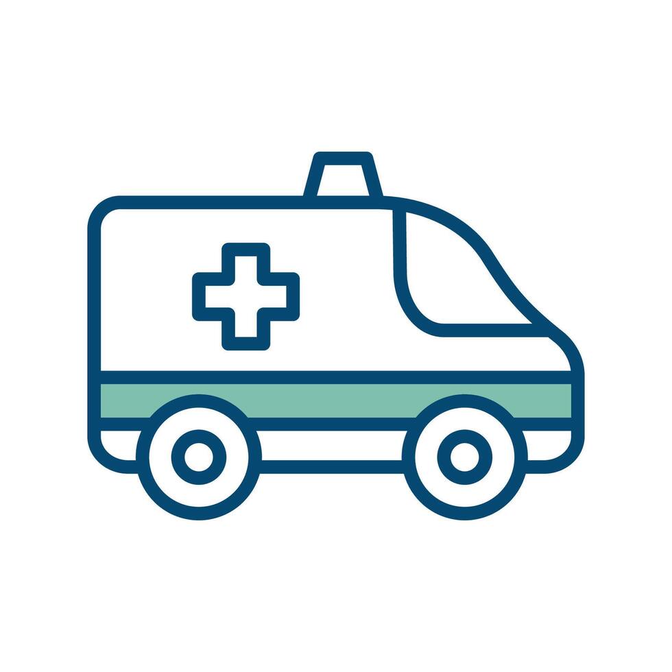 ambulance icon vector design template in white background