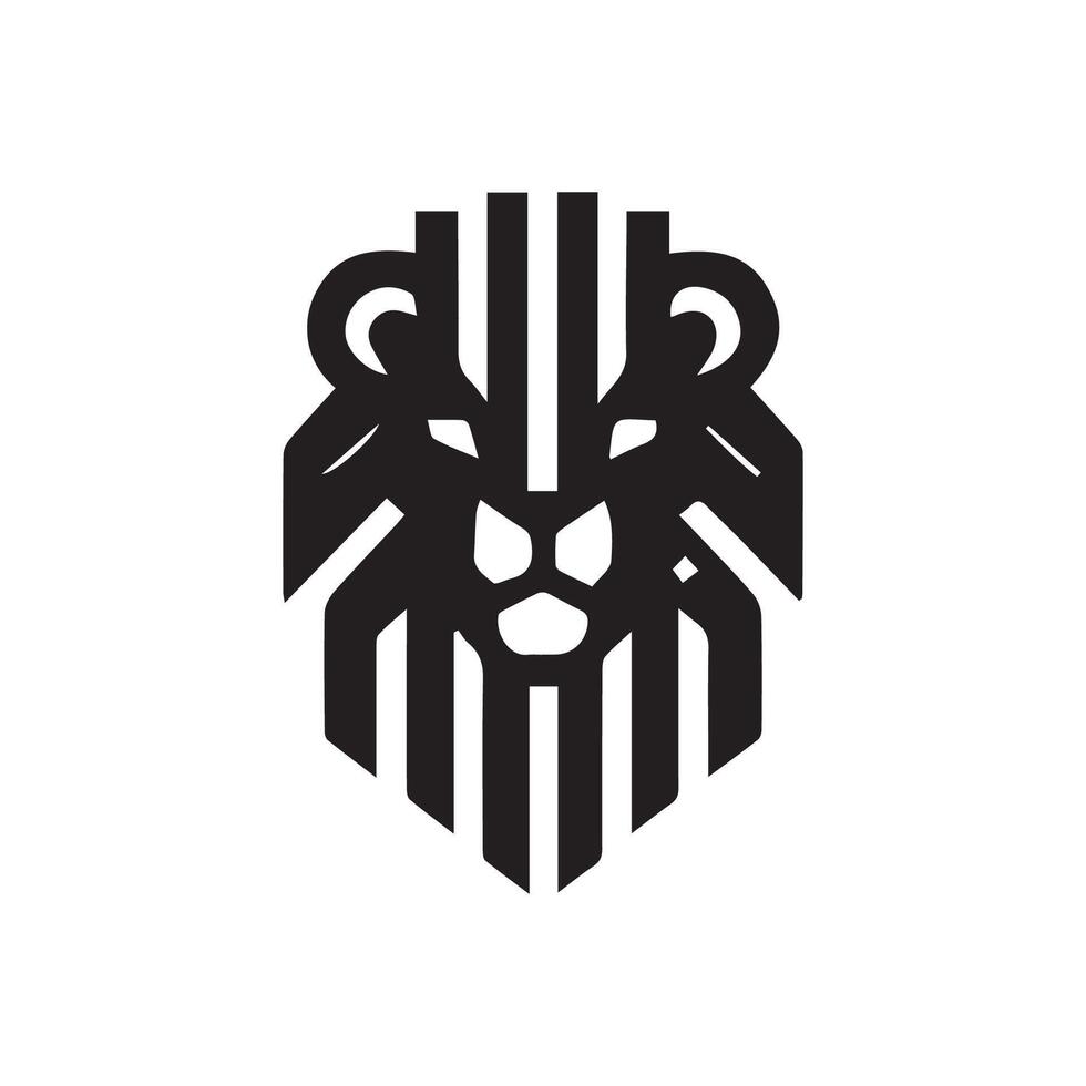 lion logo design vector template, logo mascot