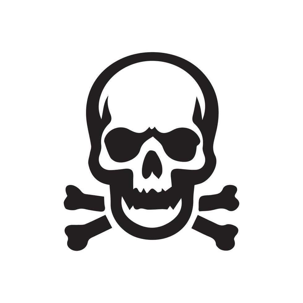 skull logo icon design vector illustration  design template