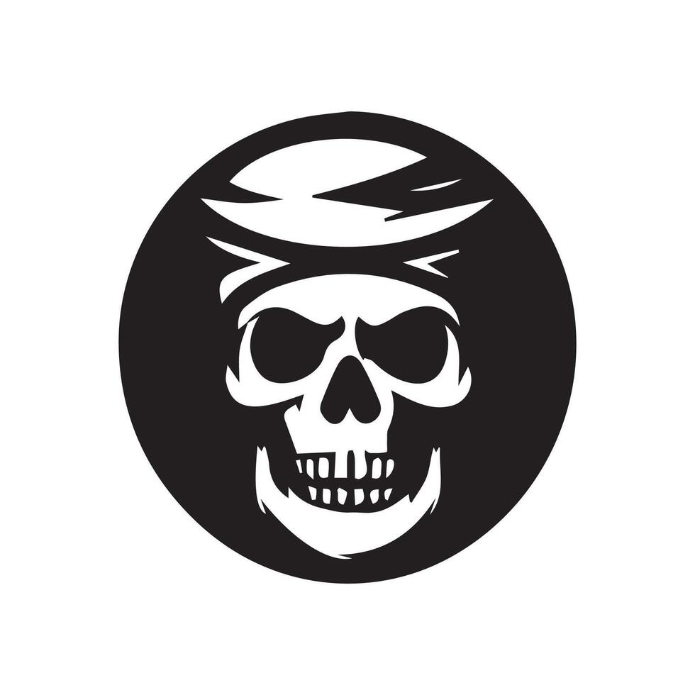 skull logo icon design vector illustration  design template